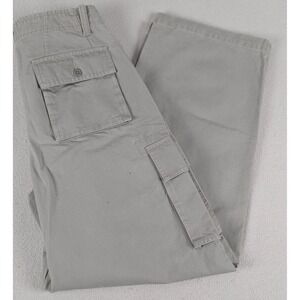 VTG GAP Standard Cargo Khaki Pants Mens 30x30 Relaxed Fit Cotton Canvas‎ Casual